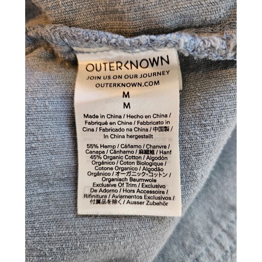 OUTERKNOWN S.E.A. Corduroy Jumpsuit Outpost Womens M Slate Blue Utility Coverall - Picture 10 of 11